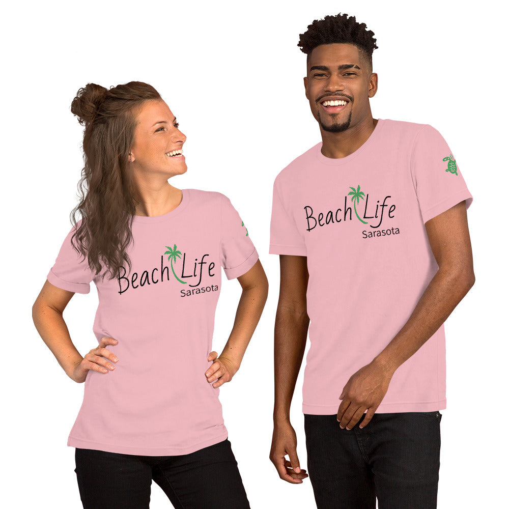 BEACH LIFE SARASOTA W/ SEA TURTLE - Unisex t-shirt