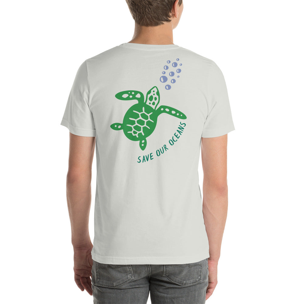 BEACH LIFE W/ SEA TURTLE BACK - Unisex t-shirt