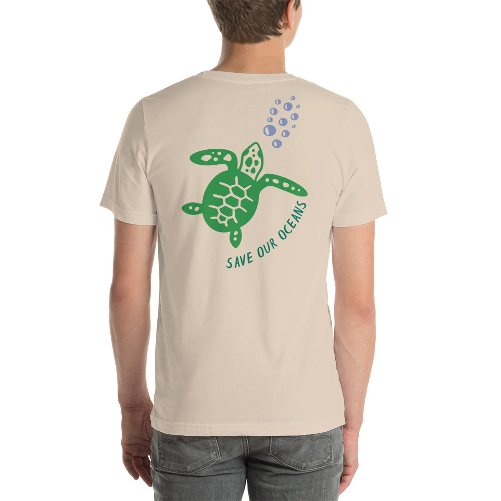 BEACH LIFE W/ SEA TURTLE BACK - Unisex t-shirt
