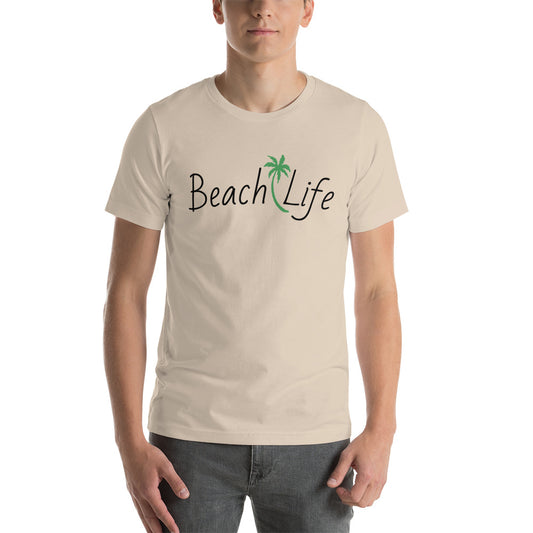 BEACH LIFE GREEN PALM - Unisex t-shirt