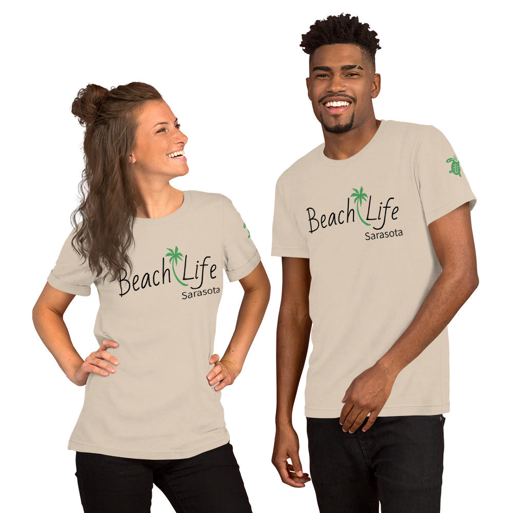 BEACH LIFE SARASOTA W/ SEA TURTLE - Unisex t-shirt