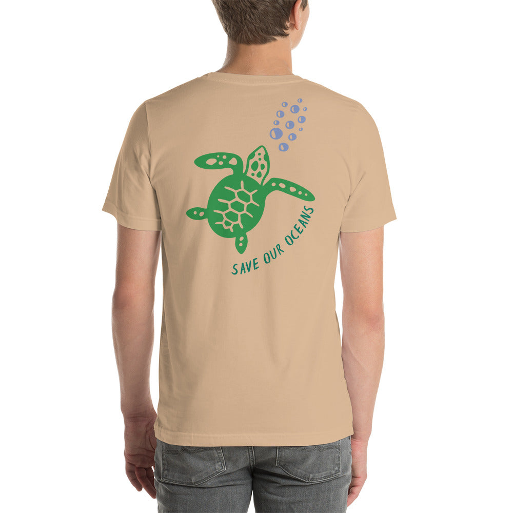 BEACH LIFE W/ SEA TURTLE BACK - Unisex t-shirt