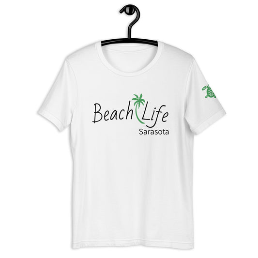 BEACH LIFE SARASOTA W/ SEA TURTLE - Unisex t-shirt