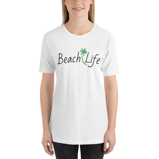 BEACH LIFE FRONT / DOLPHINS BACK - Unisex t-shirt