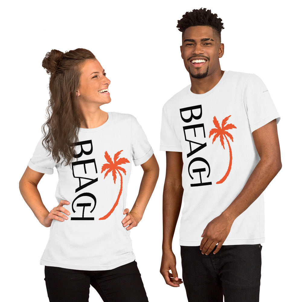 BEACH W/ PALM TREE - Unisex t-shirt