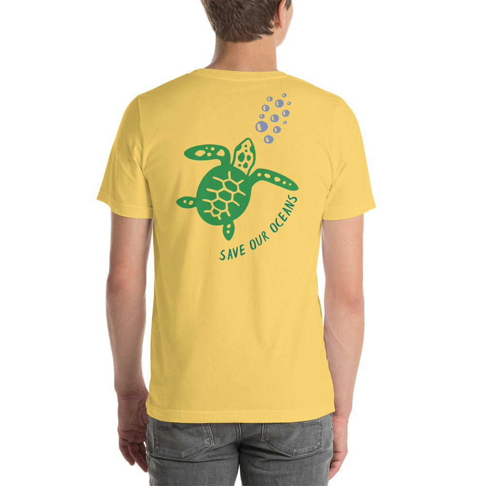 BEACH LIFE W/ SEA TURTLE BACK - Unisex t-shirt