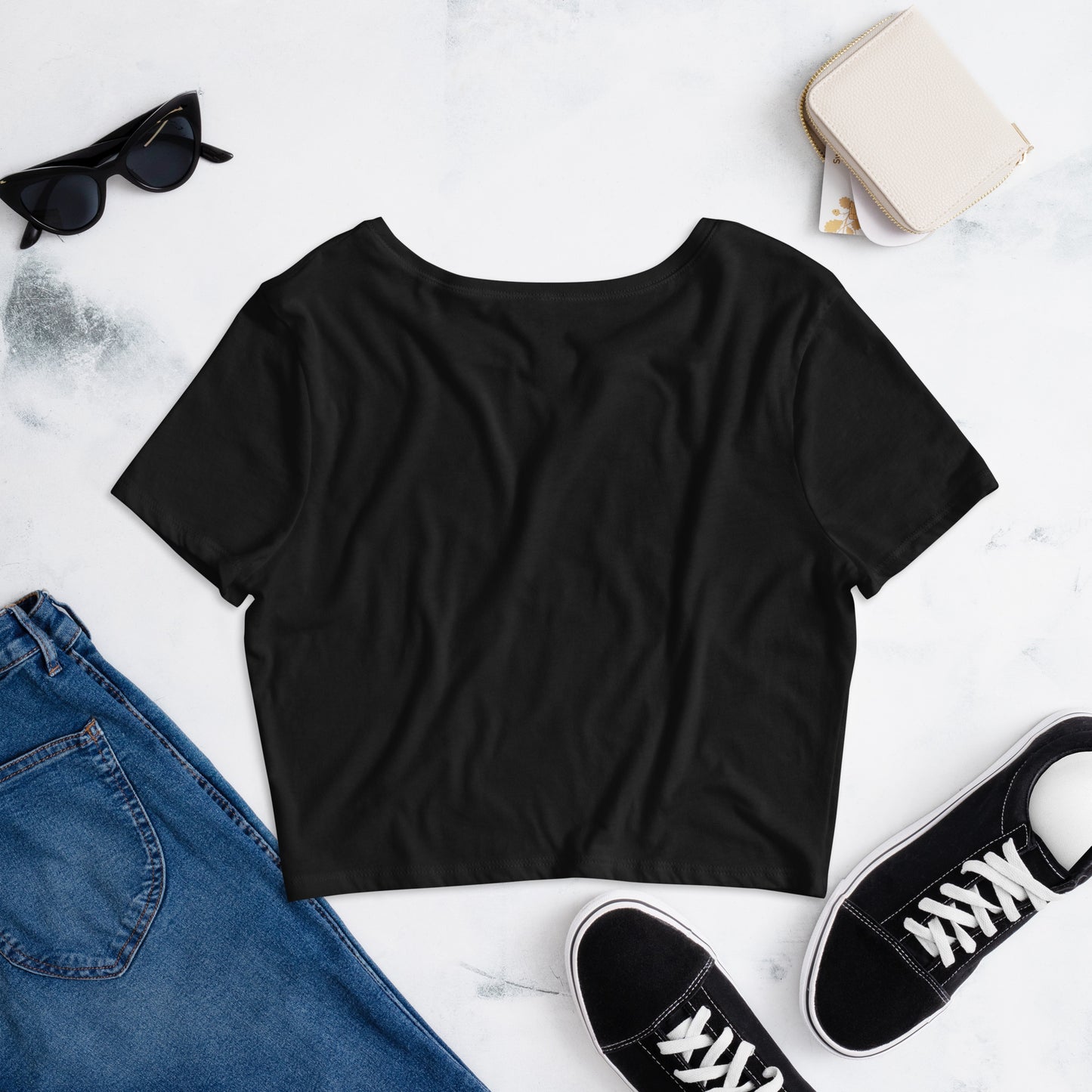 I LOVE CAPTIVA - Captiva Island Florida Women's Crop Tee - Bella + Canvas 6681