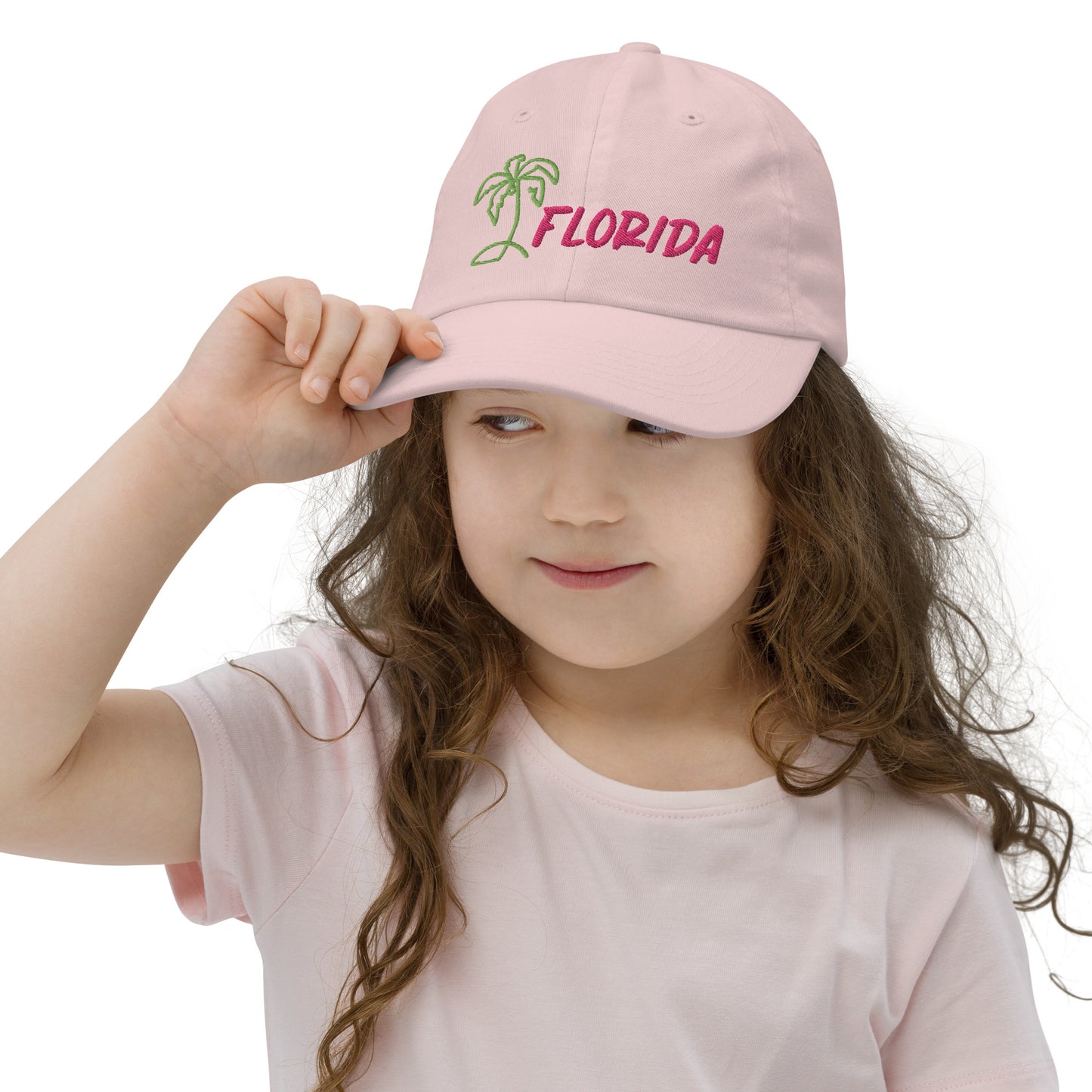 KIDS SANIBEL FLORIDA HAT W/ PALM TREE- Youth / Child Baseball Cap