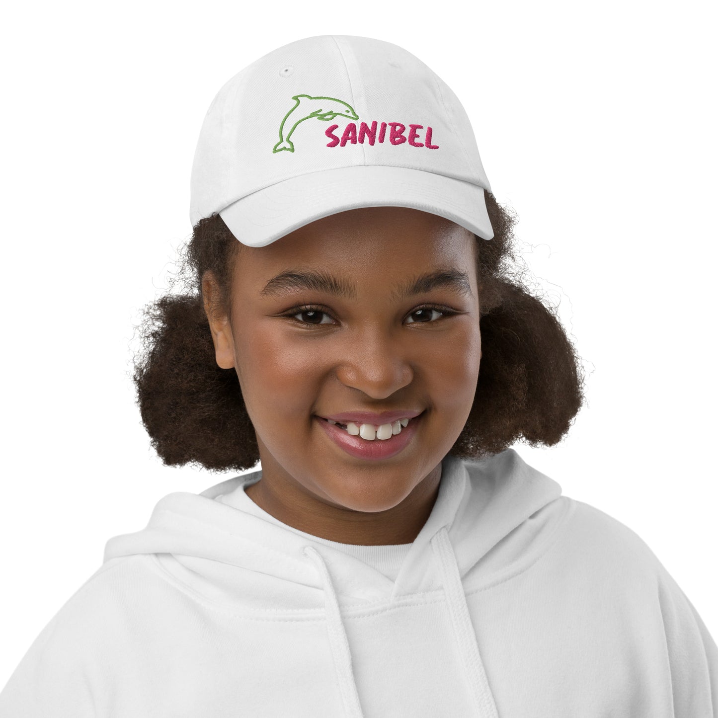 KIDS SANIBEL FLORIDA HAT W/ DOLPHIN - Youth / Child Baseball Cap