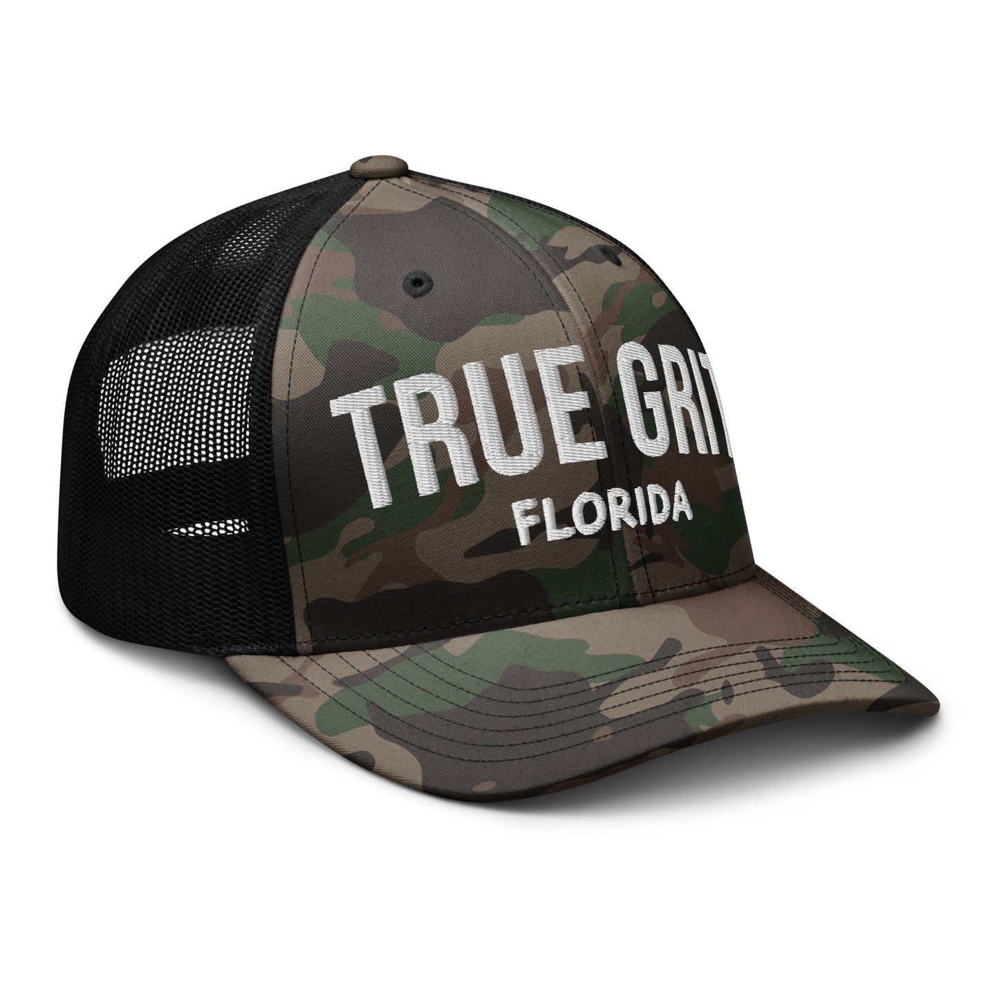 TRUE GRIT FLORIDA HAT  - Camouflage Florida trucker hats