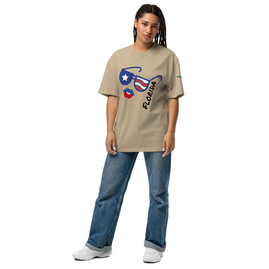 Oversized faded Florida t-shirt - Florida Sunglasses Shirt