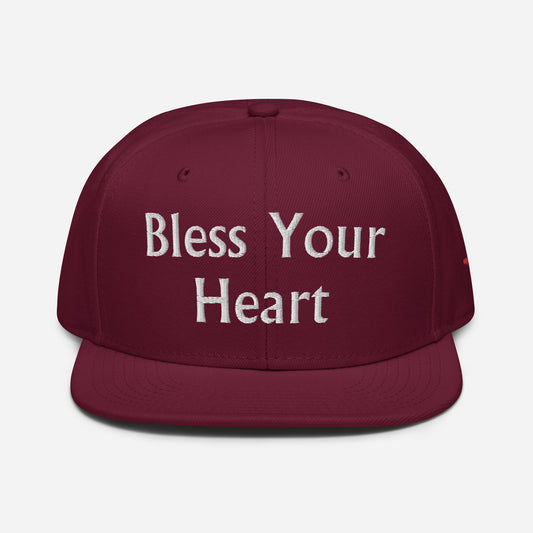 BLESS YOUR HEART Snapback Hat - Bless Your Hear Left Side FL Map