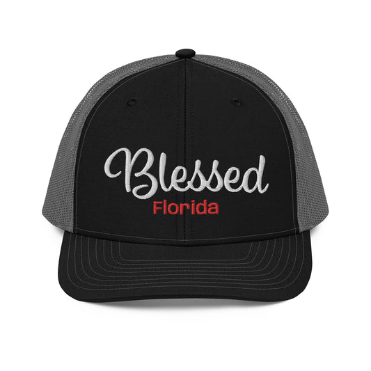 BLESSED FLORIDA HAT - Blessed Florida Snapback Trucker Hat