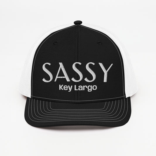 SASSY KEY LARGO FLORIDA CAP - Key Largo Sassy Snapback Trucker Hat