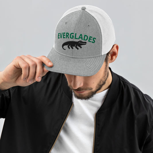 FLORIDA EVERGLADES CAP - Florida Alligator Everglades Snapback Trucker Hat V2