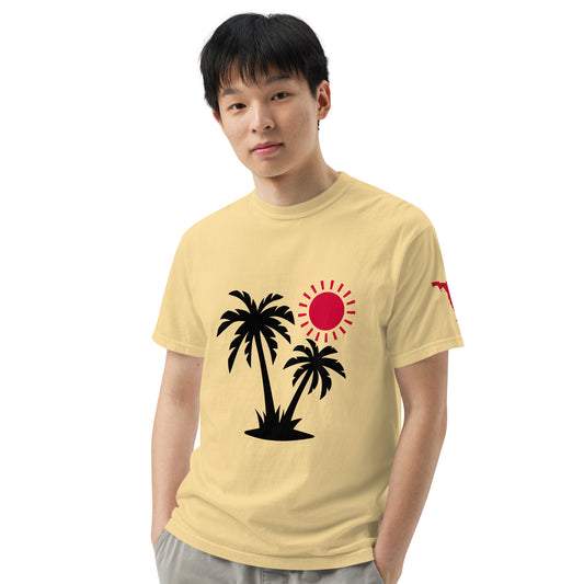 Unisex garment-dyed FLORIDA PALM TREE t-shirt - Florida Sun Shirt