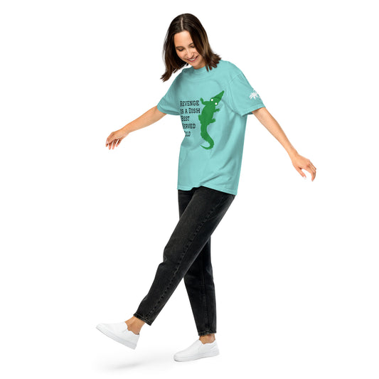 Revenge is a Dish Best Served Cold - Sayings and Quotes T-Shirt Alligator