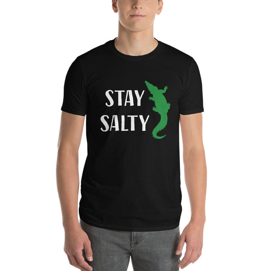 STAY SALTY - FLORIDA ALLIGATOR - Florida Unisex Lightweight T-Shirt - Gildan 980