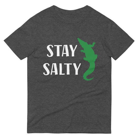 STAY SALTY - FLORIDA ALLIGATOR - Florida Unisex Lightweight T-Shirt - Gildan 980