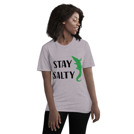 STAY SALTY W/ ALLIGATOR FLORIDA T-SHIRT - Florida Unisex Lightweight T-Shirt - Gildan 980