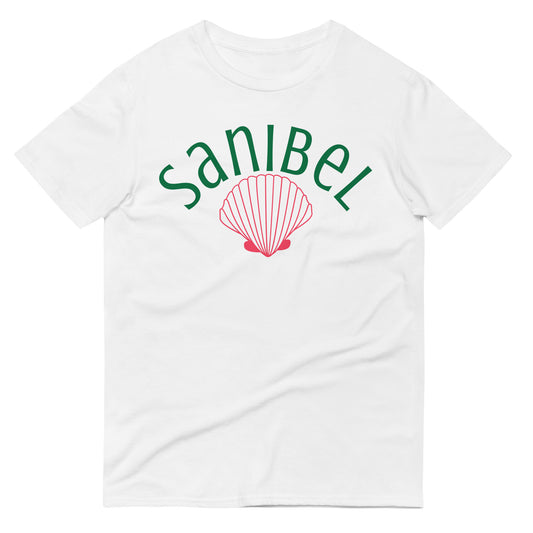 SANIBEL TSHIRT W/ SHELL - Sanibel Island Florida WHITE Unisex Lightweight T-Shirt - Gildan 980