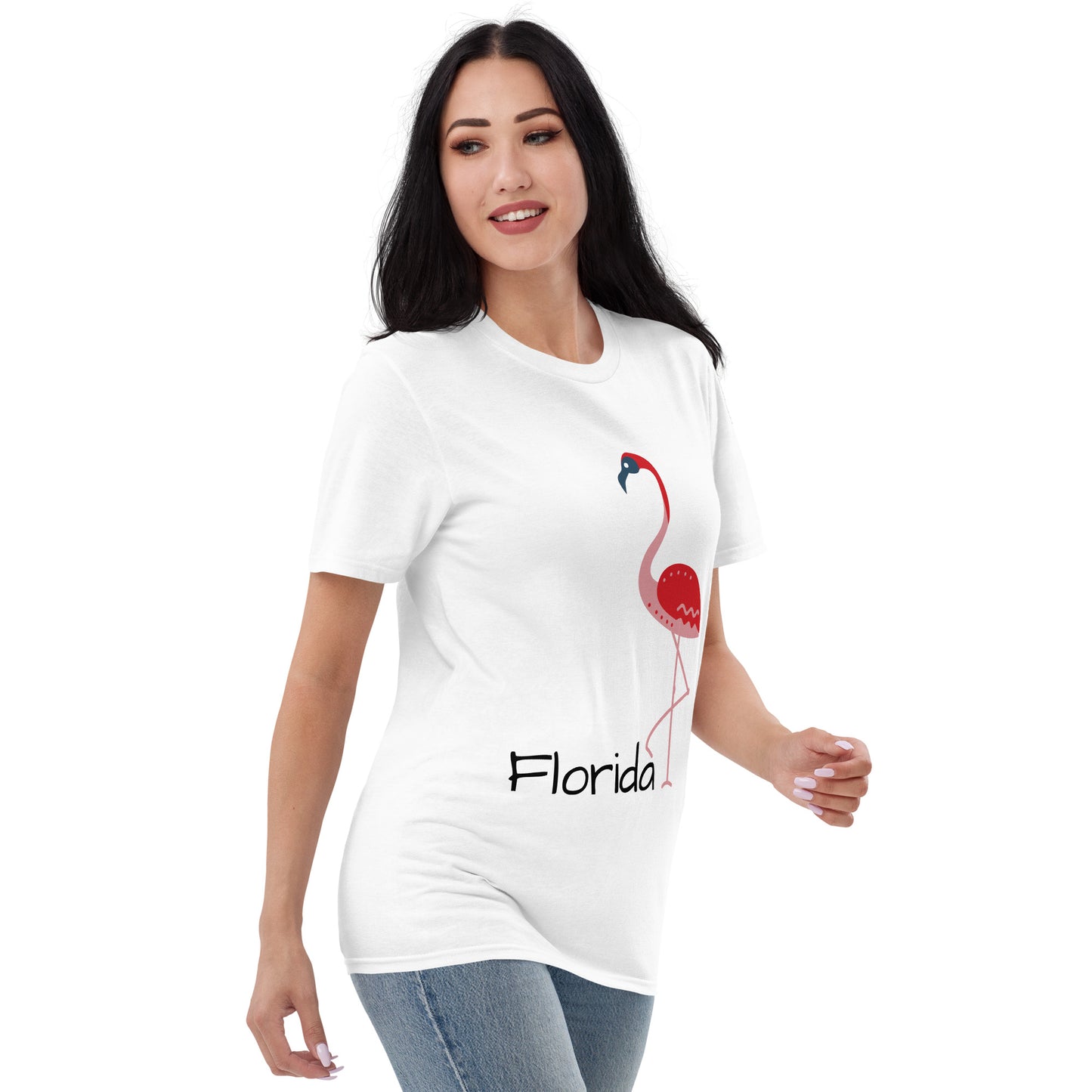 FLORIDA FLAMINGO T-SHIRT - WHITE Florida Flamingo Shirt