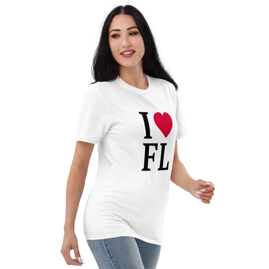 I LOVE FLORIDA Short-Sleeve T-Shirt - I Love Florida with Heart Shirt