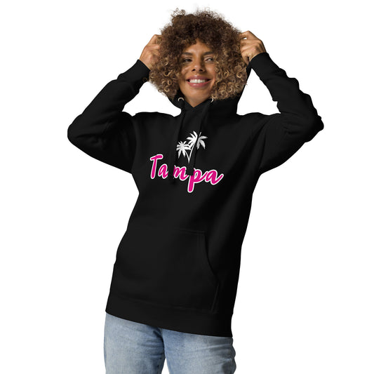 TAMPA W/ PALM TREES - Unisex Premium Hoodie - Cotton Heritage M2580
