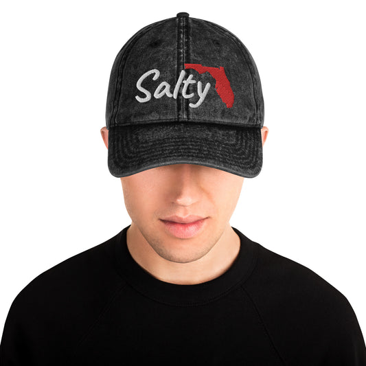 SALTY FLORIDA HAT - Salty FL Vintage Cotton Twill Cap