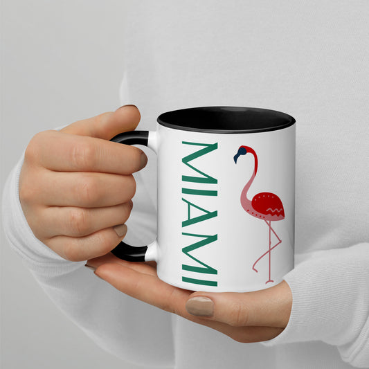 MIAMI Flamingo Mug - Miami Mugs - Miami Flamingo Coffee Mug - Miami Florida Mugs