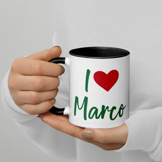 I LOVE MARCO Florida Mug with Color Inside - I Love Marco Florida Mugs