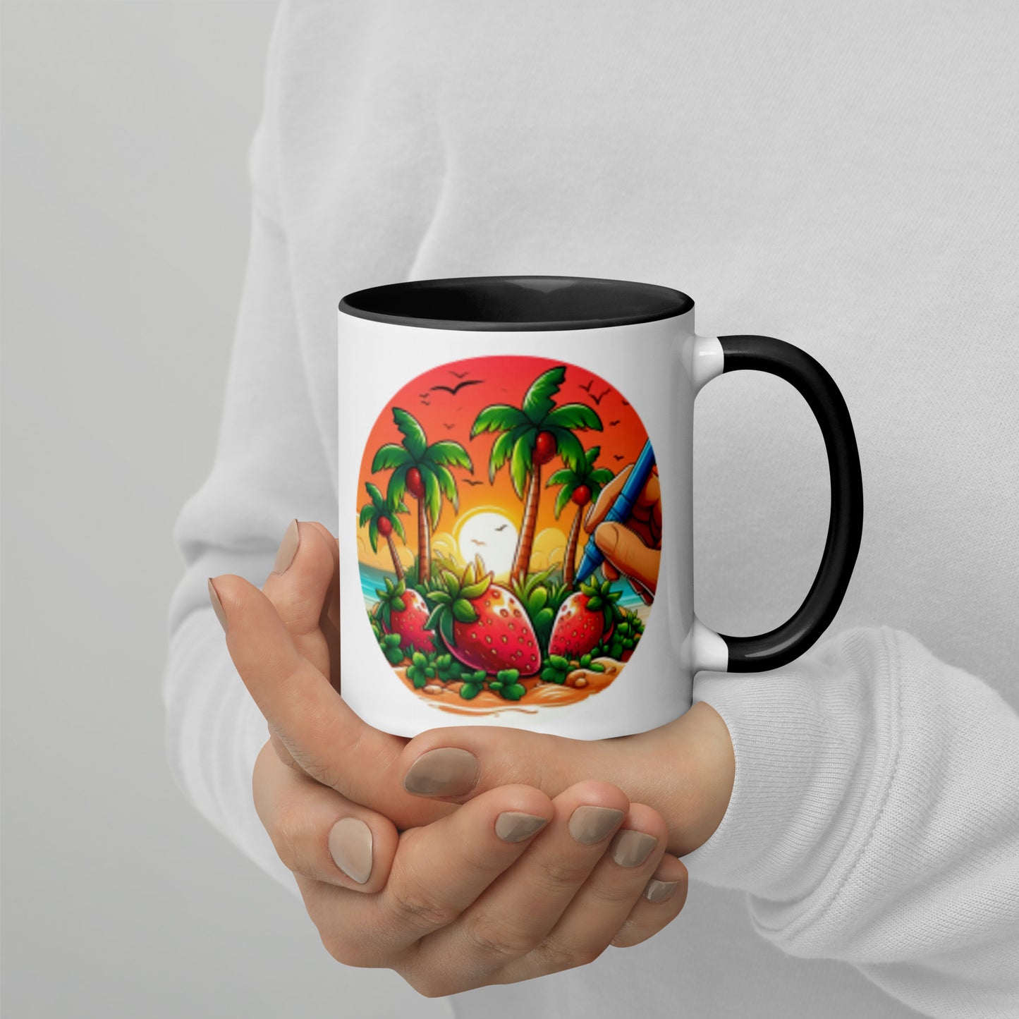 STRAWBERRY PALM TREES Florida Mug - Strawberry Mug Florida