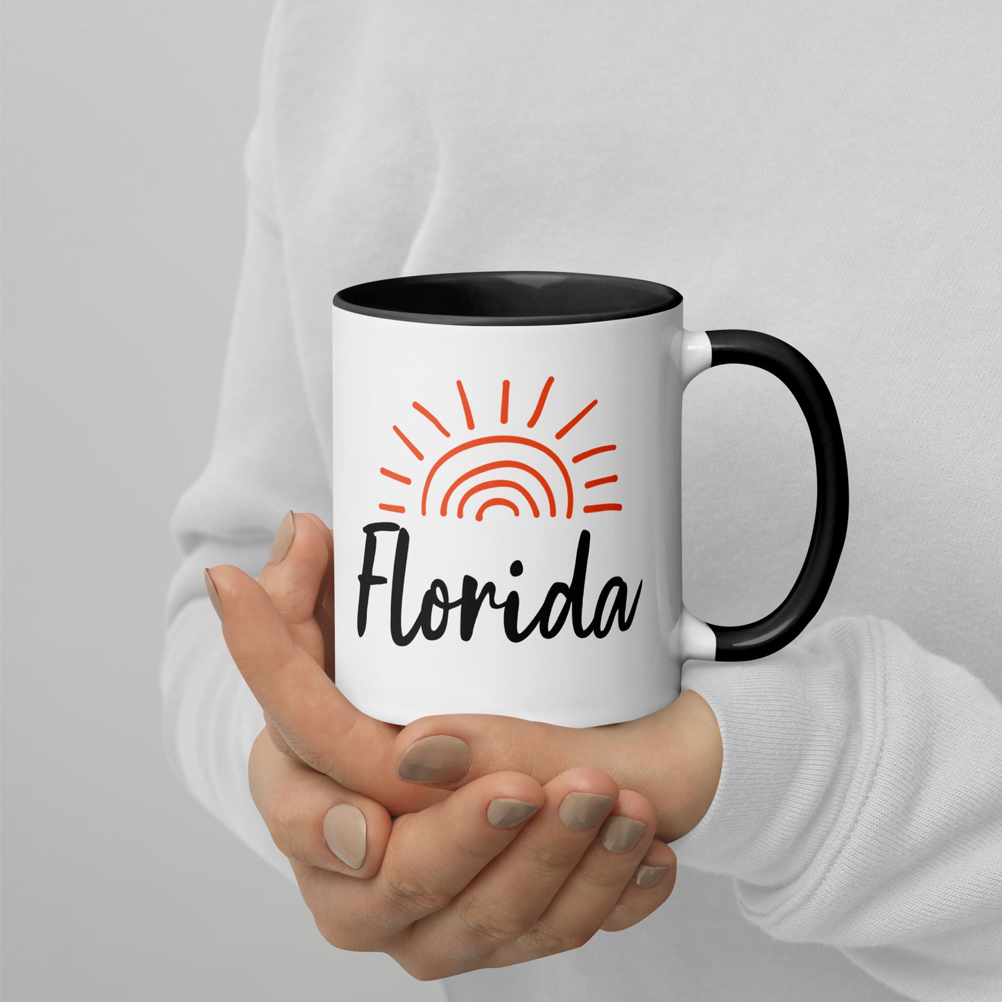 FLORIDA SUNSHINE Mug with Color Inside - Florida Sun Mugs