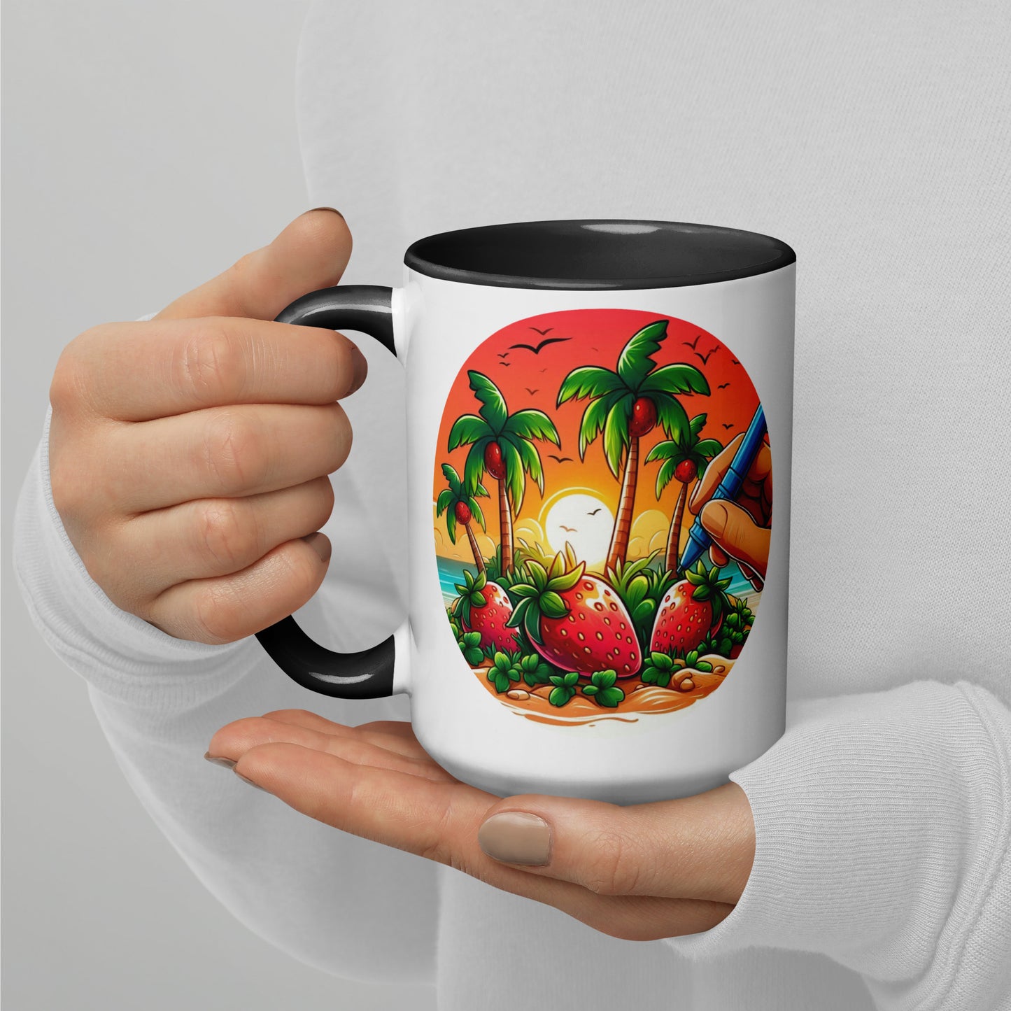 STRAWBERRY PALM TREES Florida Mug - Strawberry Mug Florida