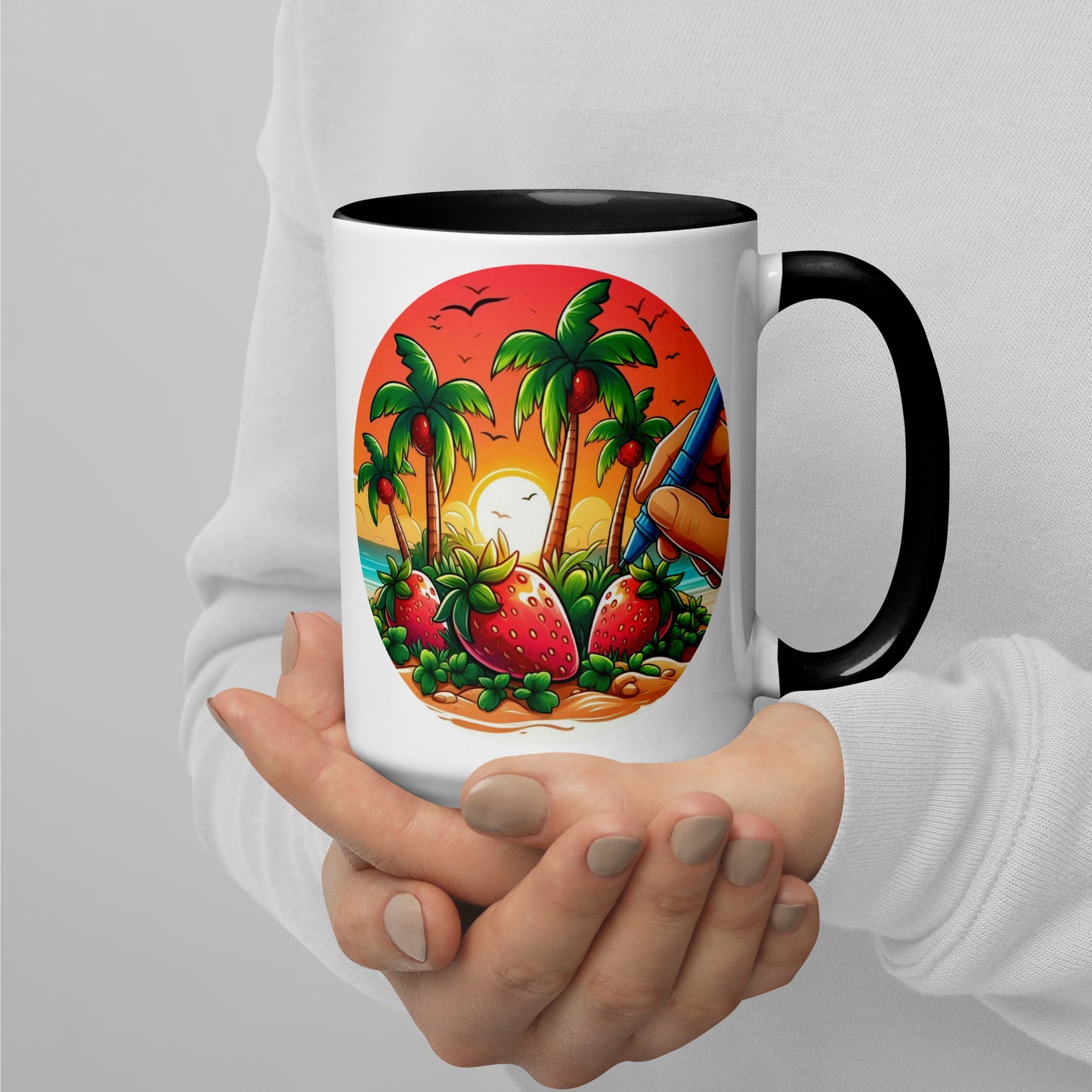 STRAWBERRY PALM TREES Florida Mug - Strawberry Mug Florida