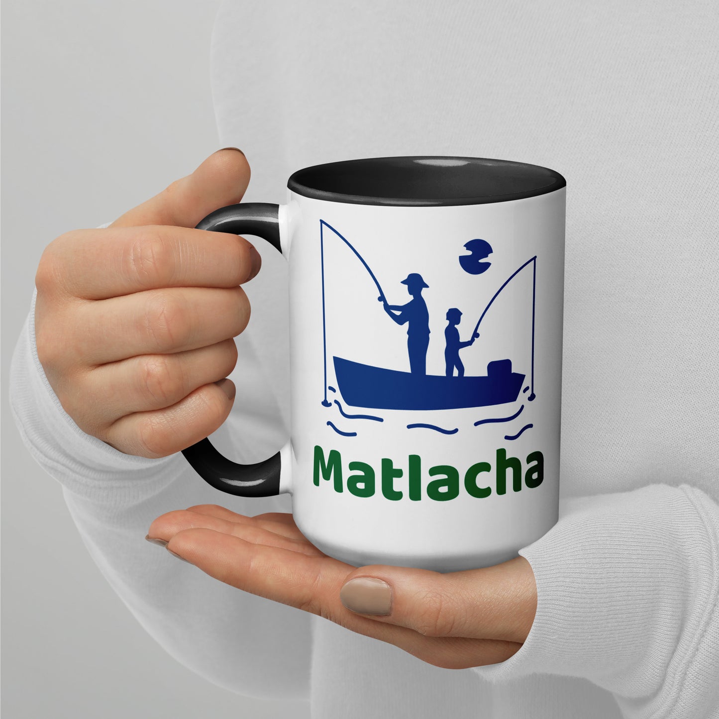 MATLACHA FLORIDA FISHERMAN Mug with Color Inside - Matlacha Florida FISHING Mugs