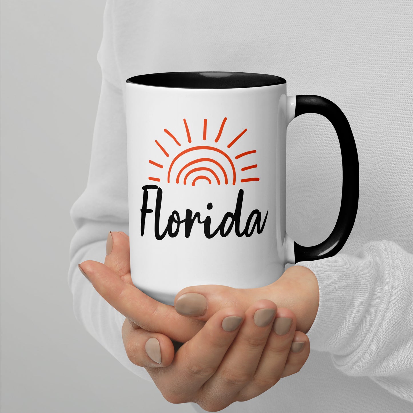 FLORIDA SUNSHINE Mug with Color Inside - Florida Sun Mugs