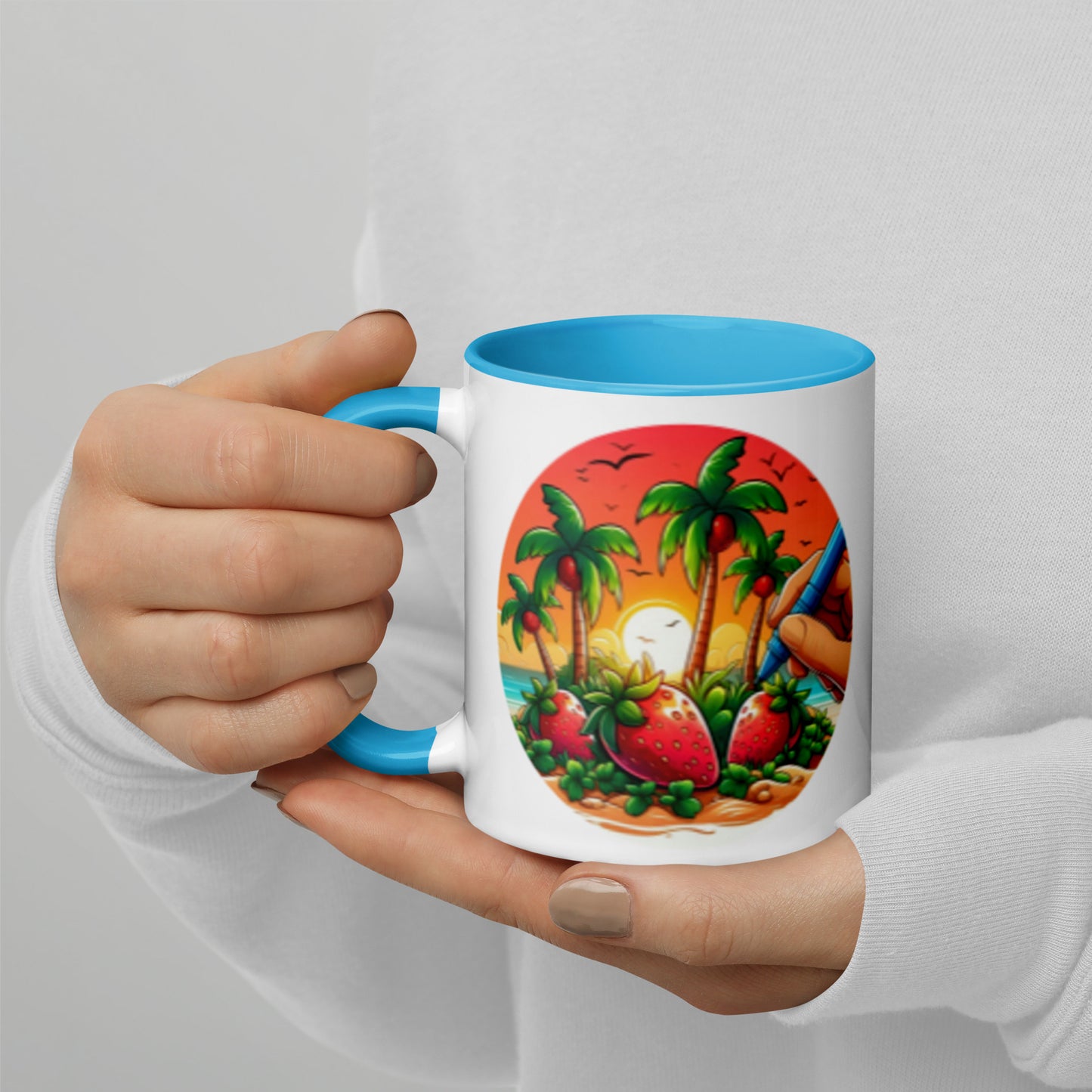STRAWBERRY PALM TREES Florida Mug - Strawberry Mug Florida