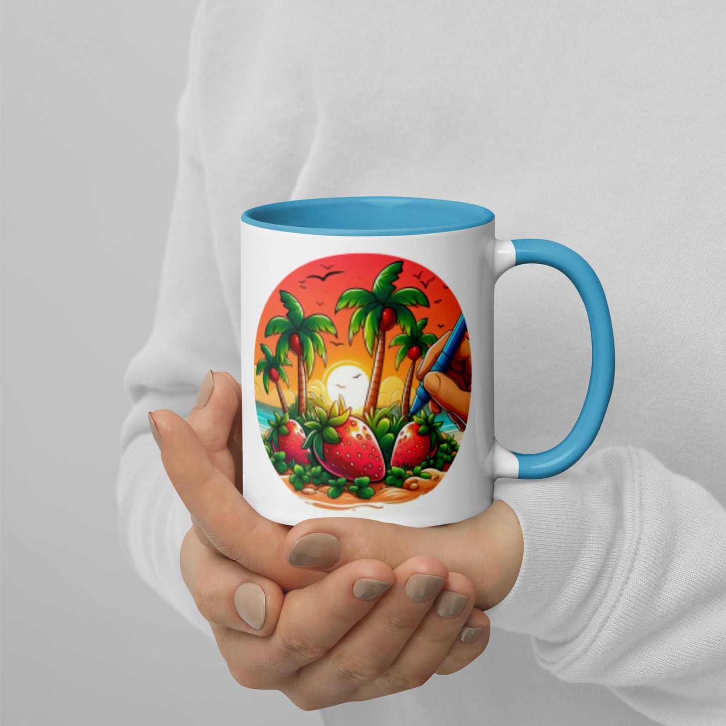 STRAWBERRY PALM TREES Florida Mug - Strawberry Mug Florida
