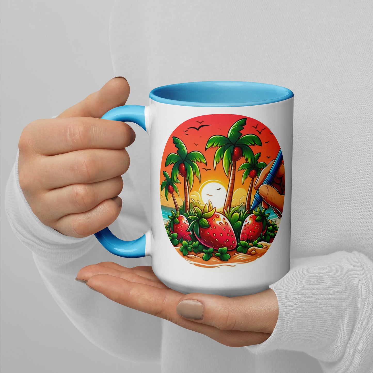 STRAWBERRY PALM TREES Florida Mug - Strawberry Mug Florida