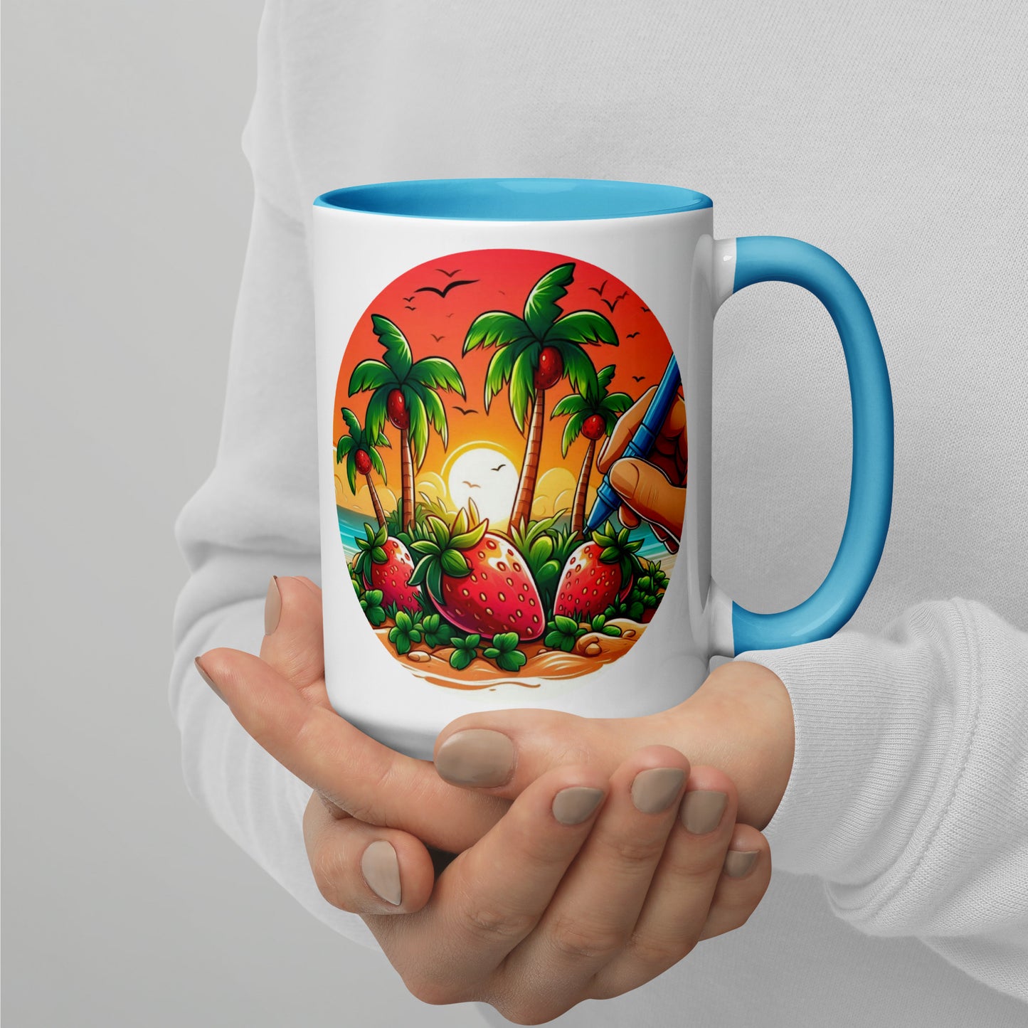 STRAWBERRY PALM TREES Florida Mug - Strawberry Mug Florida