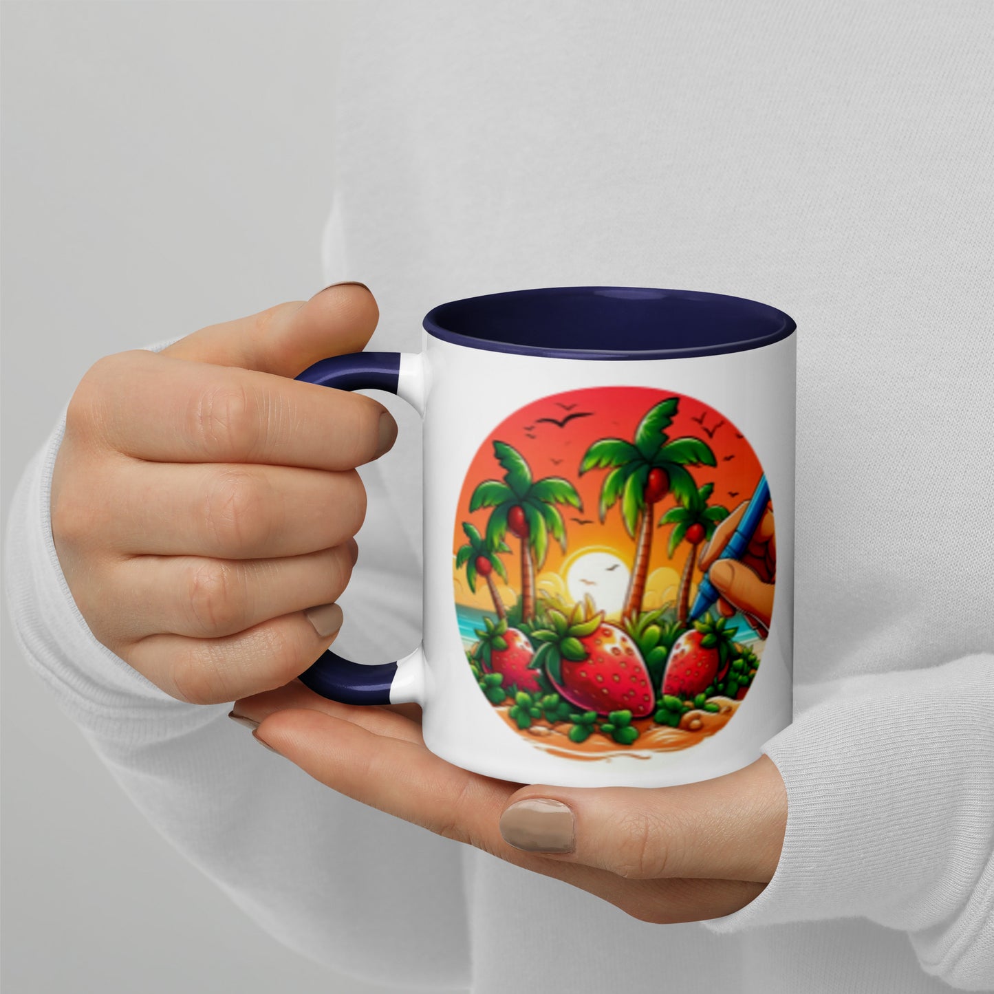 STRAWBERRY PALM TREES Florida Mug - Strawberry Mug Florida