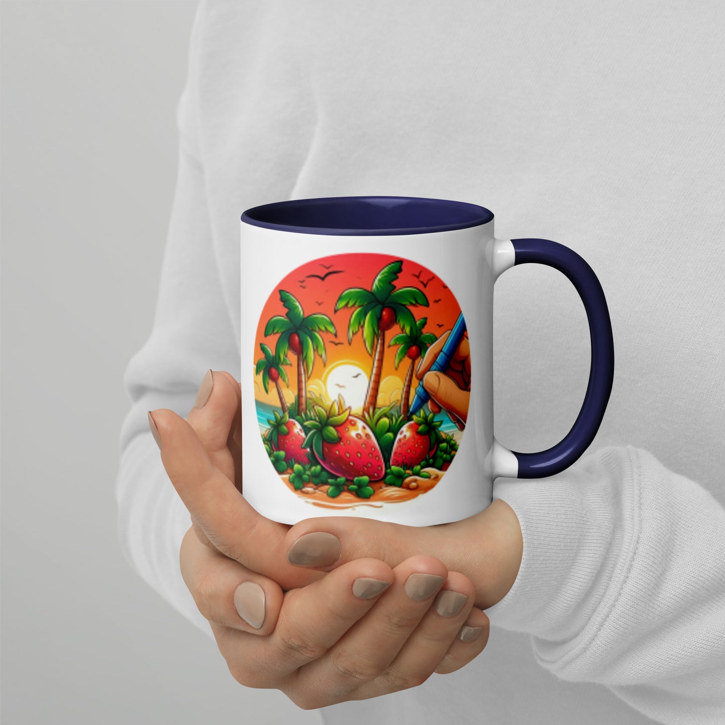 STRAWBERRY PALM TREES Florida Mug - Strawberry Mug Florida