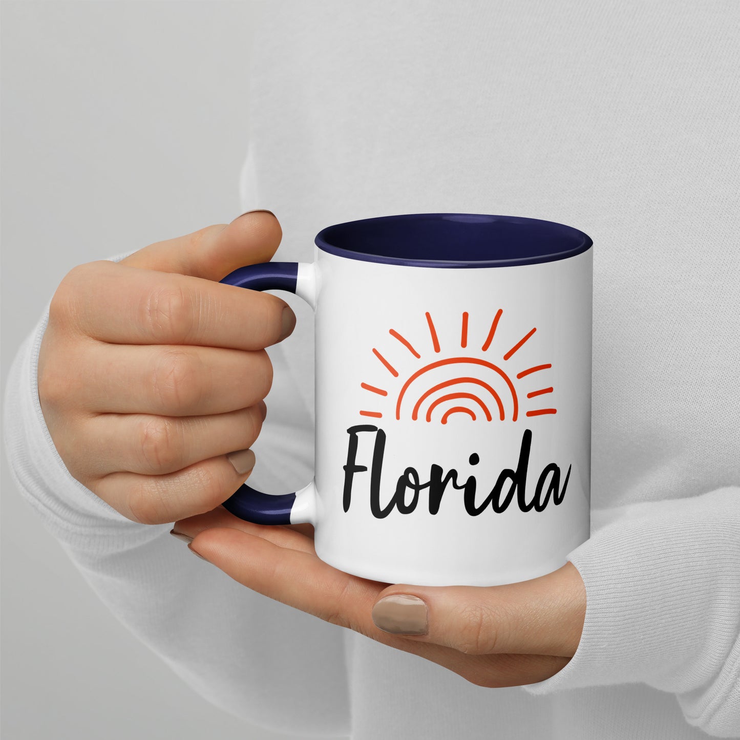 FLORIDA SUNSHINE Mug with Color Inside - Florida Sun Mugs