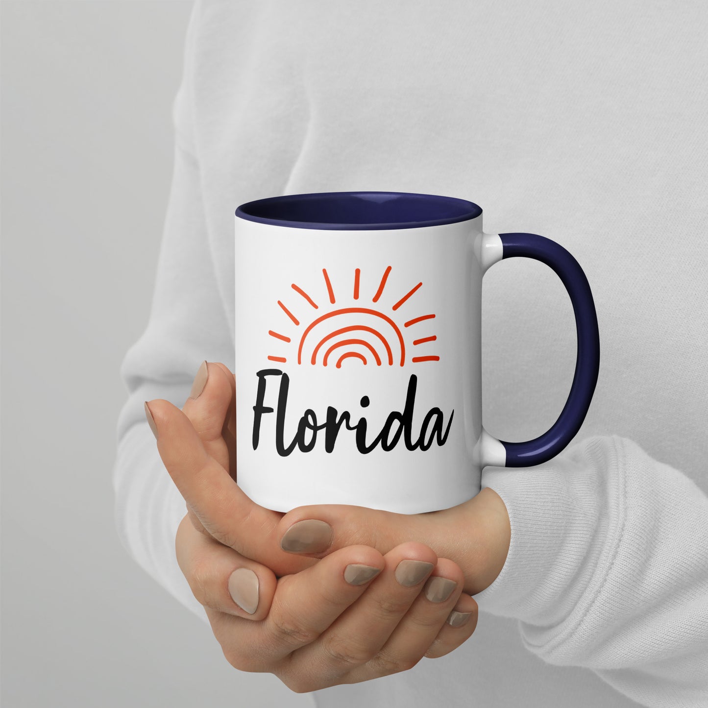 FLORIDA SUNSHINE Mug with Color Inside - Florida Sun Mugs