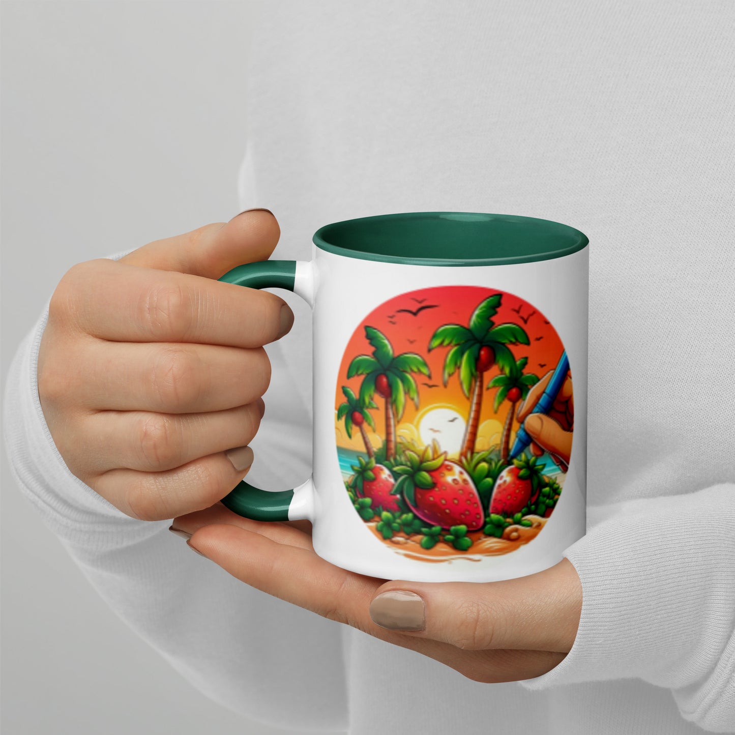 STRAWBERRY PALM TREES Florida Mug - Strawberry Mug Florida