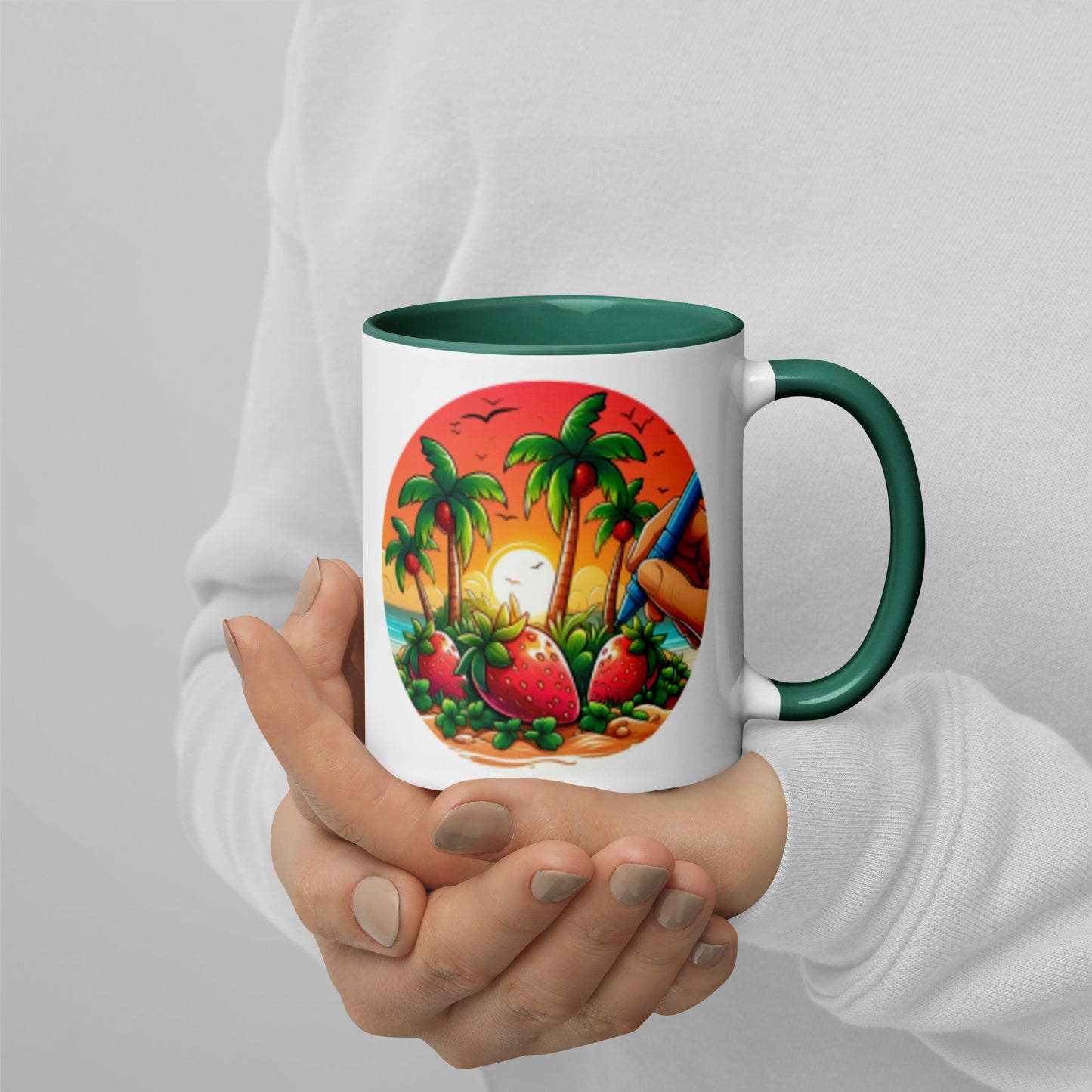STRAWBERRY PALM TREES Florida Mug - Strawberry Mug Florida
