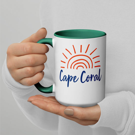 CAPE CORAL FLORIDA SUNSHINE MUG - Cape Coral Florida Mug with Sunshine - Cape Coral Coffee Mugs