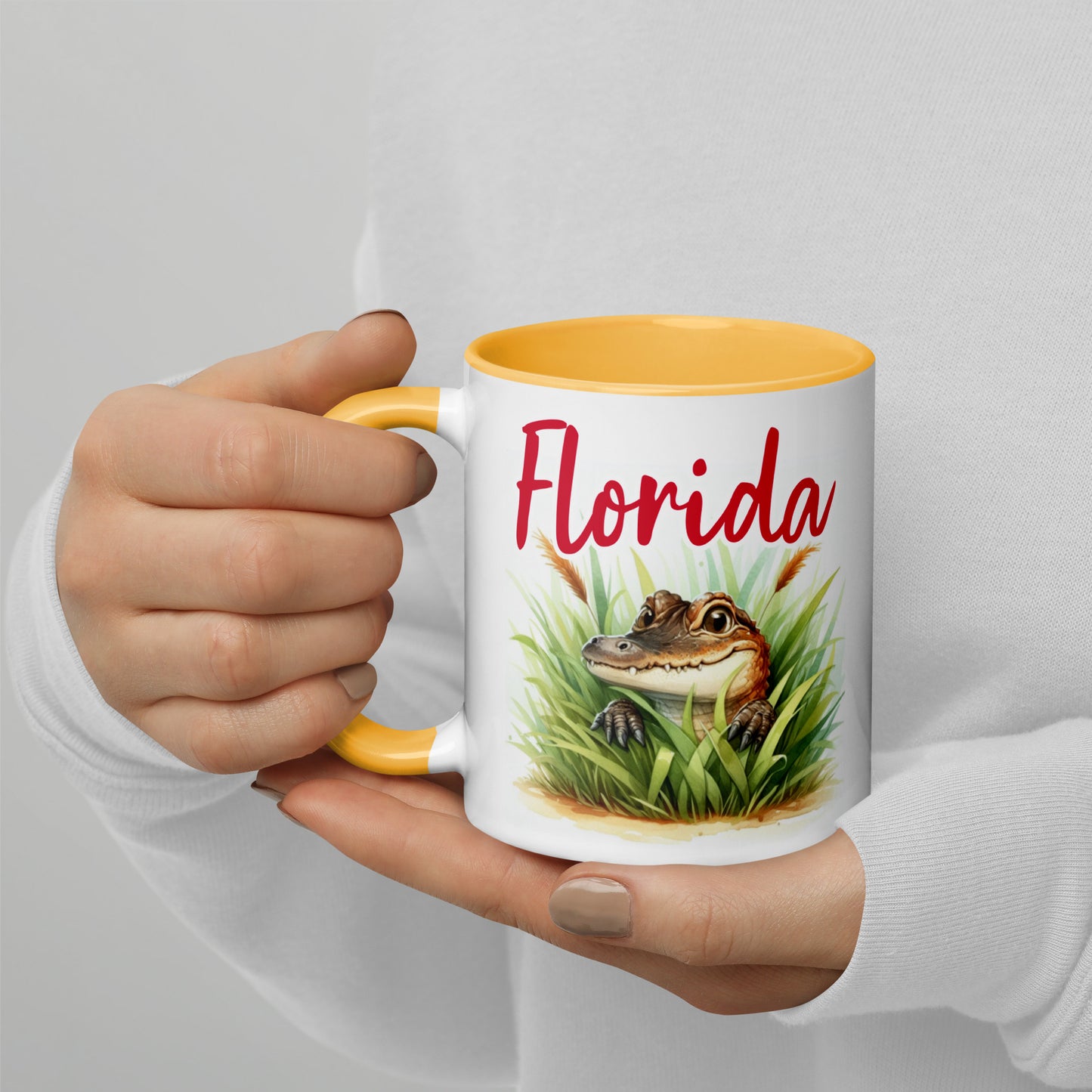 PLAYFUL ALLIGATOR Florida Mug - Florida Alligator Mugs