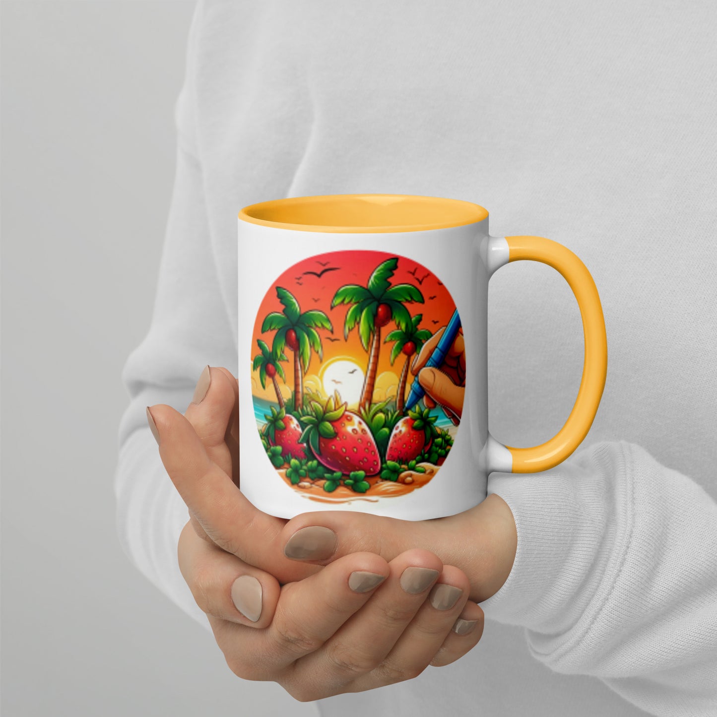 STRAWBERRY PALM TREES Florida Mug - Strawberry Mug Florida